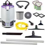 GoFit 6 PLUS, 6 qt. Commercial Backpack Vacuum w/ 15" Carpet & Hard Surface Sidewinder Tool Kit