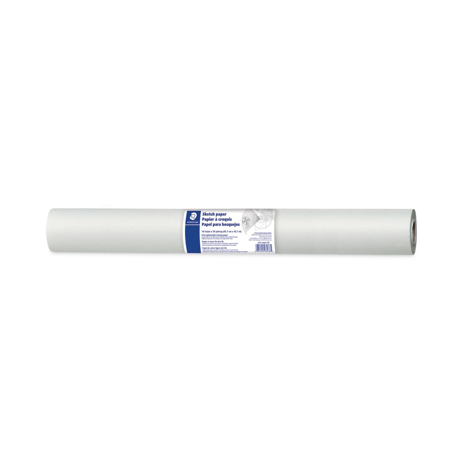 Staedtler® Transparent Sketch Paper Roll, 18" x 50 yd, White
