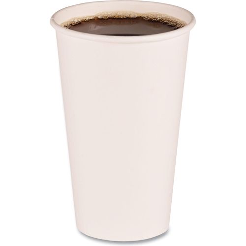 Single Wall Hot Drink Paper Cup 16 oz- White (1000/case) – Carryout Supplies