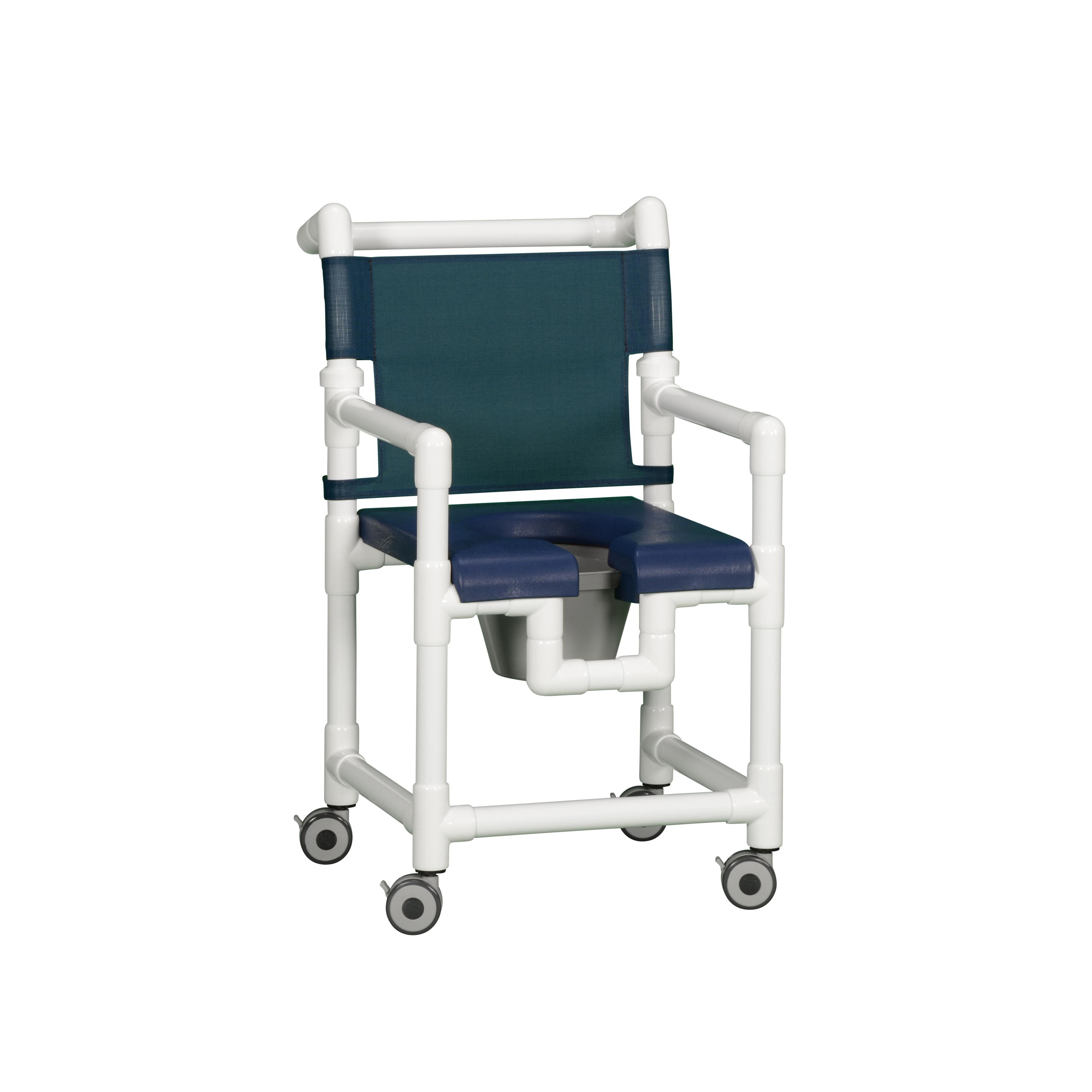 IPU Deluxe Open-Front Shower Commode - Clearance 20 in - Seat Color ...