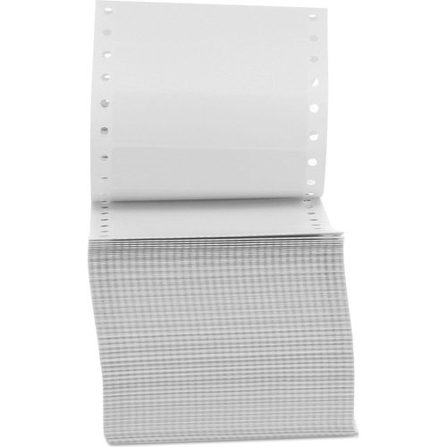 Dot Matrix Printer Labels, 1 Across, 1-7/16 x 3-1/2, White, 5000/Box ...