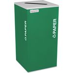 Ex-Cell Kaleidoscope Recycling Container, 24 Gallon, Paper, Emerald Green