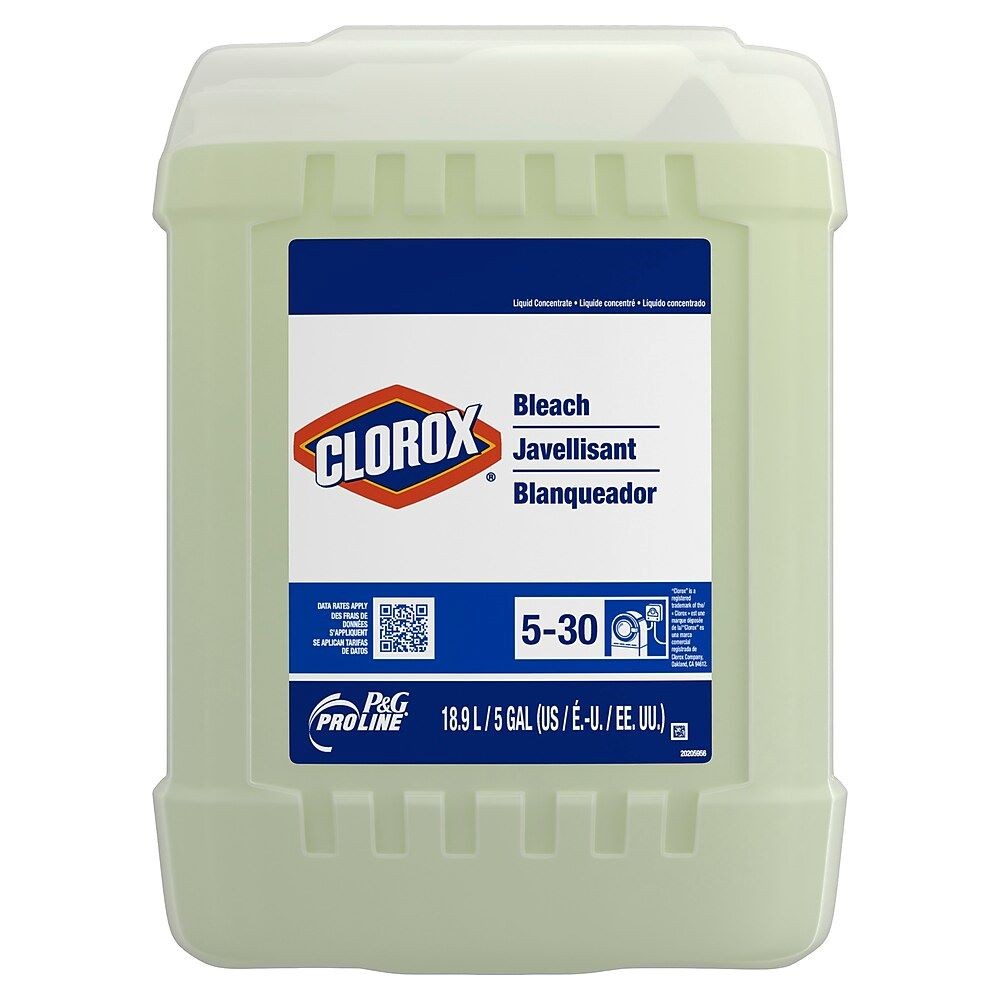 Clorox Bleach Laundry Additive, 5 gal Closed Loop Container