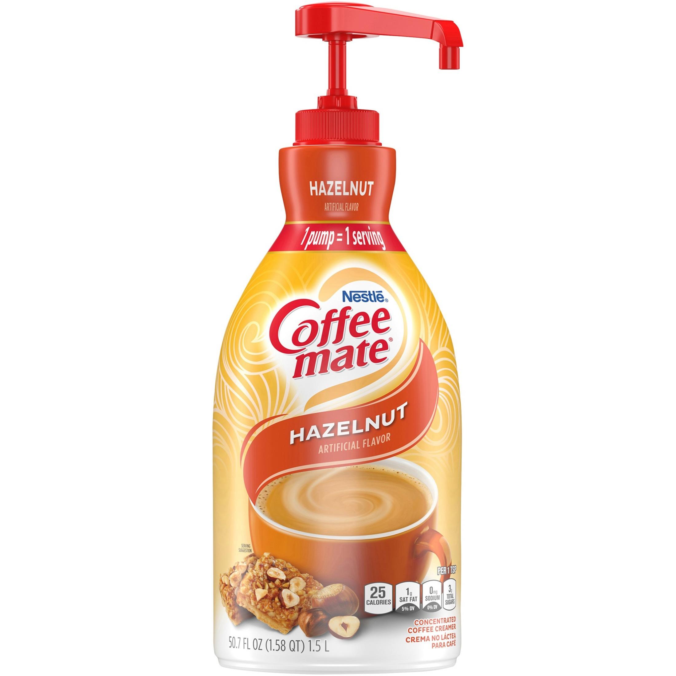 Coffee mate Hazelnut Gluten-Free Liquid Creamer - Pump Bottle, 50.72oz