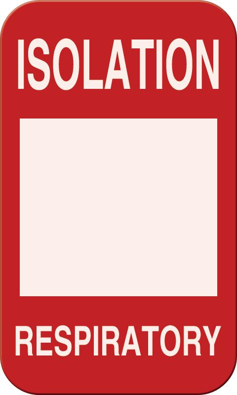 Magnetic Isolation, Wound Precaution Sign, Red with White Letters, 3