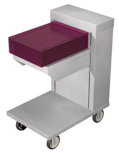 Cantilever, Single Stack Tray Dispenser for 14