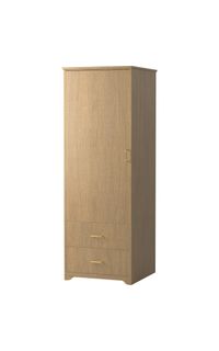 Quick-Ship Plymouth 1-Door/2-Drawer Wardrobe