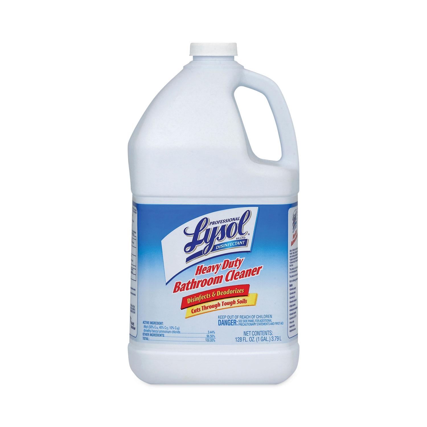 Professional LYSOL® Brand Disinfectant Heavy-Duty Bathroom Cleaner Concentrate, Lime, 1 gal
