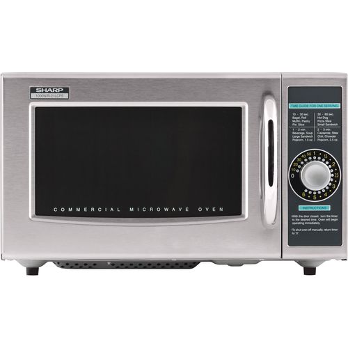 Sharp R-21LCFS 1000W Medium Duty Commercial Microwave with Dial ...