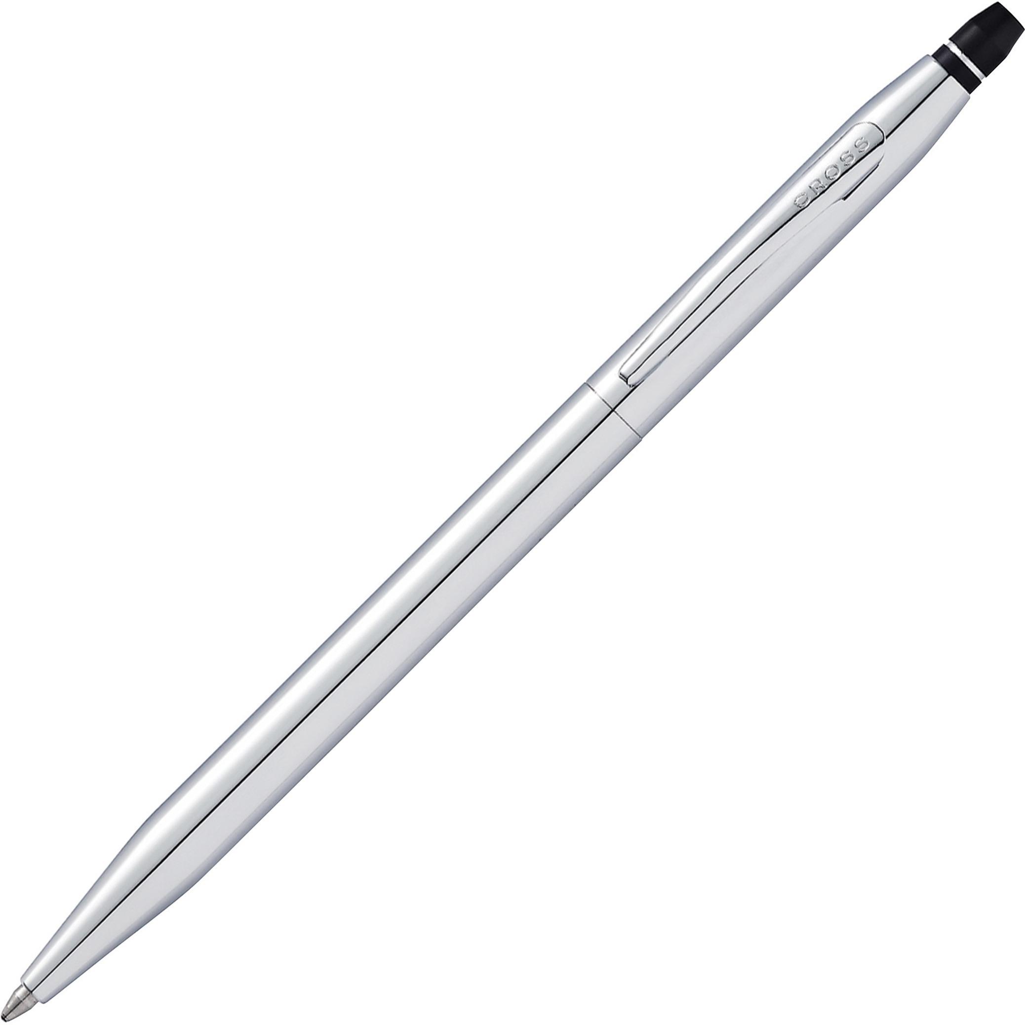 Click Ballpoint Pen, Chrome Barrel, Black Ink
