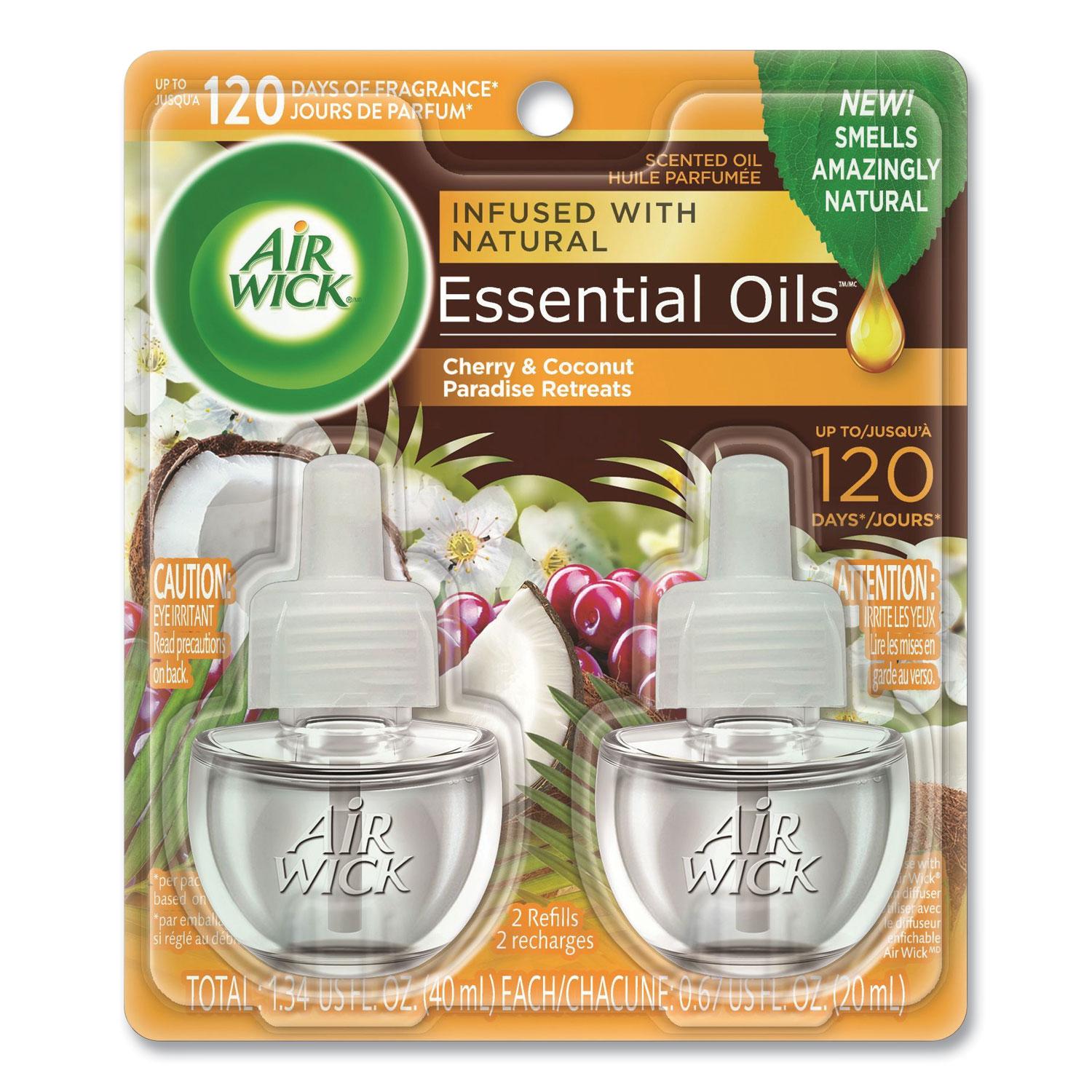 Air Wick® Life Scents Scented Oil Refills, Paradise Retreat, 0.67 oz, 2/Pack, 6 Pack/Ctn