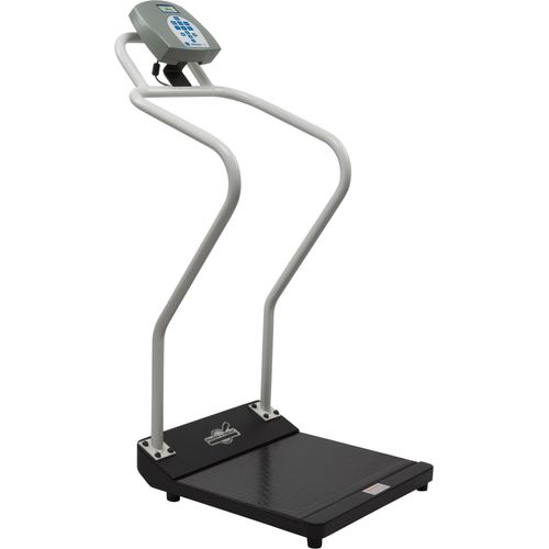 Digital Platform Scale with Extra Wide Handrails and Digital Height Rod