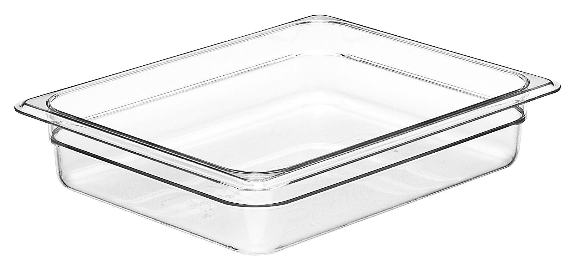 Camwear® Food Pan 1/2 x 2", Clear, Capacity 4.1 quarts