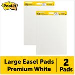 Self Stick Easel Pads, 25 x 30, White, 2 30 Sheet Pads/Carton