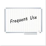 MasterVision® Grid Planning Board, 1 x 2 Grid, 36 x 24, White/Silver