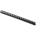 Fellowes® Plastic Comb Bindings, 5/8" Diameter, 120 Sheet Capacity, Black, 25 Combs/Pack