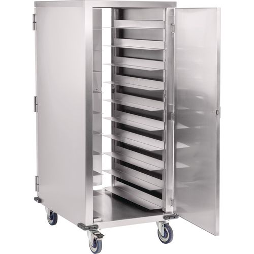 Premium Meal Delivery Cart - 24 Tray End Load 3-Door 4.5 Spacing