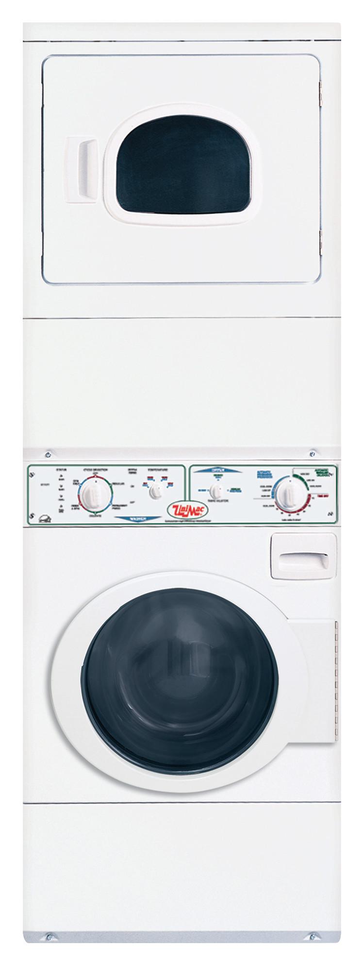 UniMac Stacked 2.84 Cu. Ft. Light Commercial Washer 7.0 Cu Ft Gas Dryer 27173