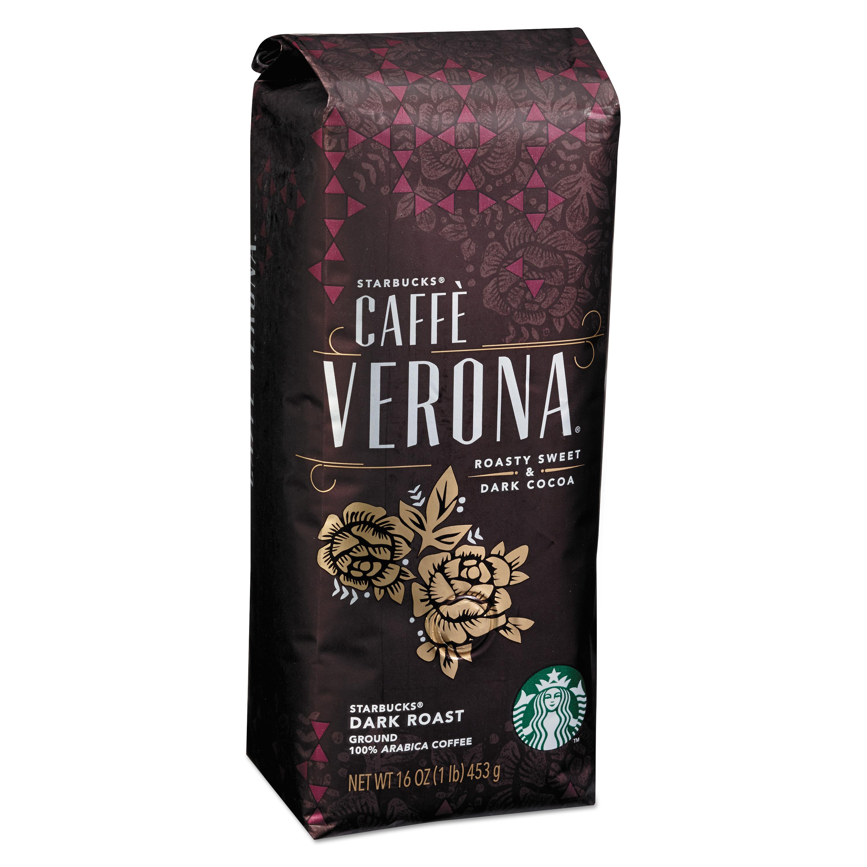 Starbucks® Starbucks Caffè Verona Ground Coffee, Dark Roast, 16 oz. Bag (11018131)
