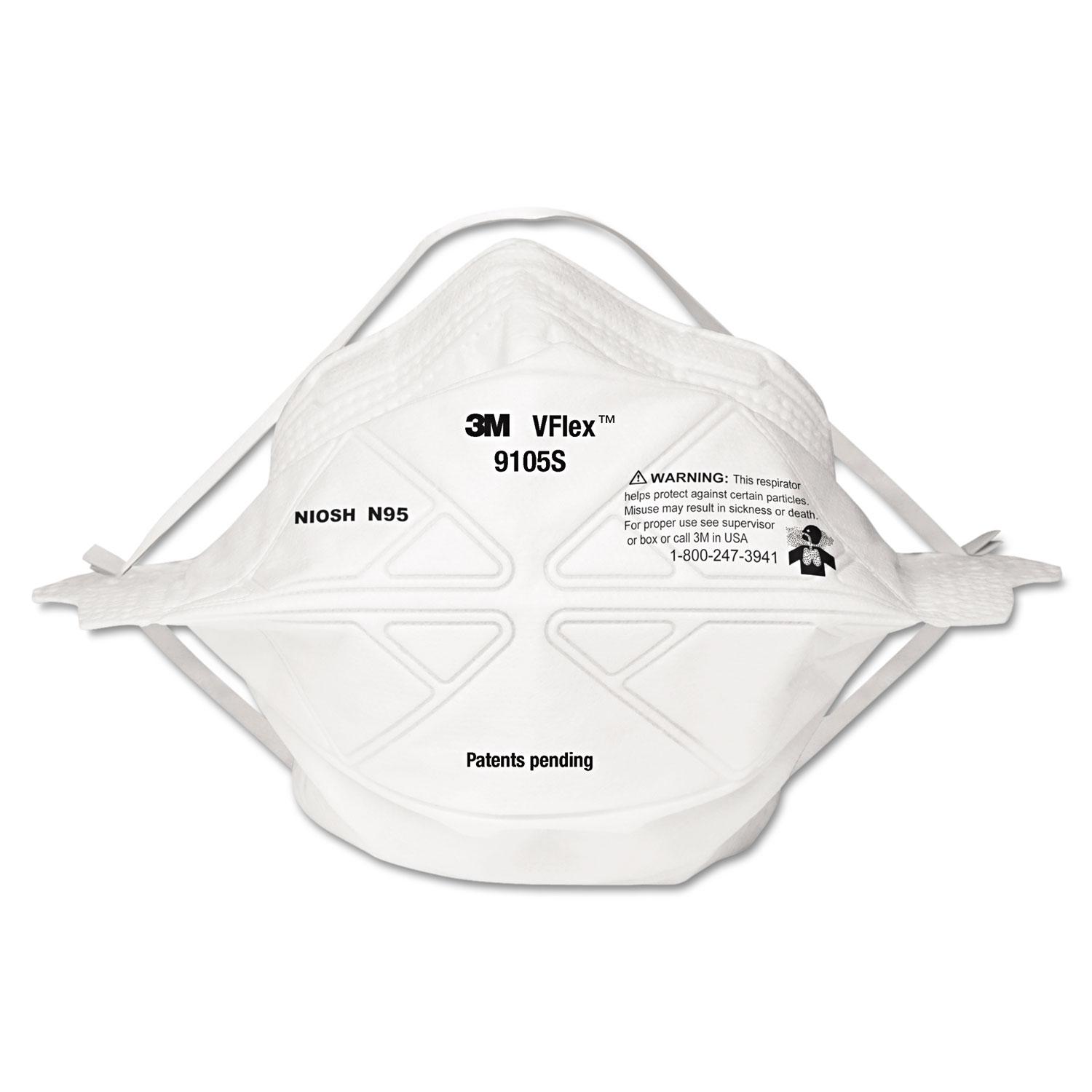 3M™ VFlex Particulate Respirator N95, Small, 50/box