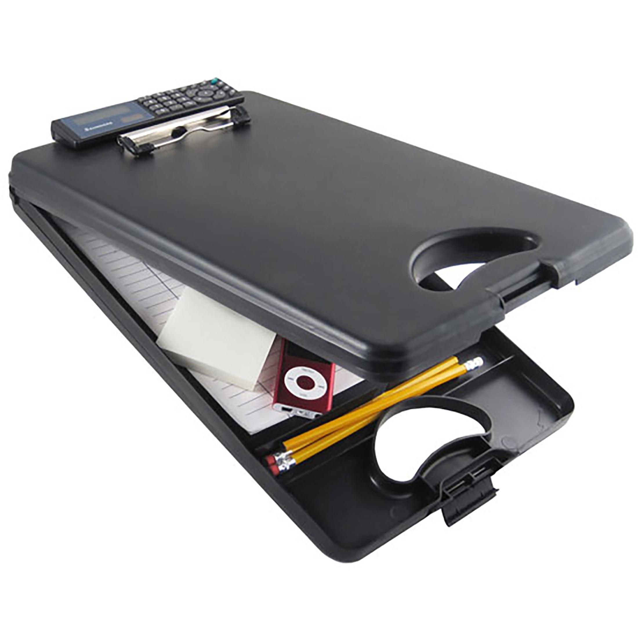 Portable Desktop, w/ Solar Power Calculator, 10"x16", Black