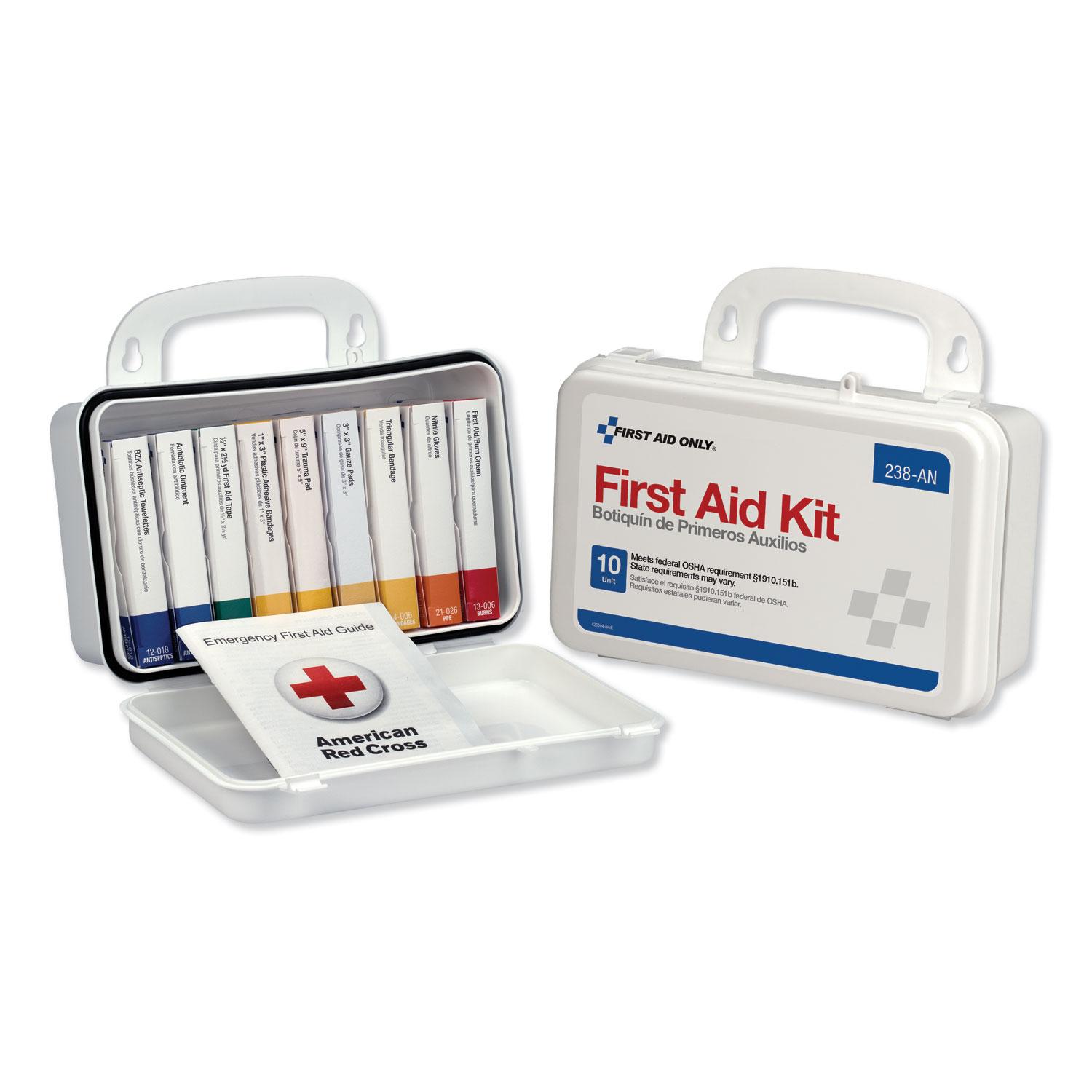 ANSI Plus #10 Weatherproof First Aid Kit, 76-Pieces, Plastic Case ...