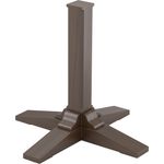 Maxwell Thomas® Maple Colonnade Table Base for 42" Tabletops, 48" Tabletops, and 30" Square-to-Round Tabletops - Base Finish: Mocha Maple