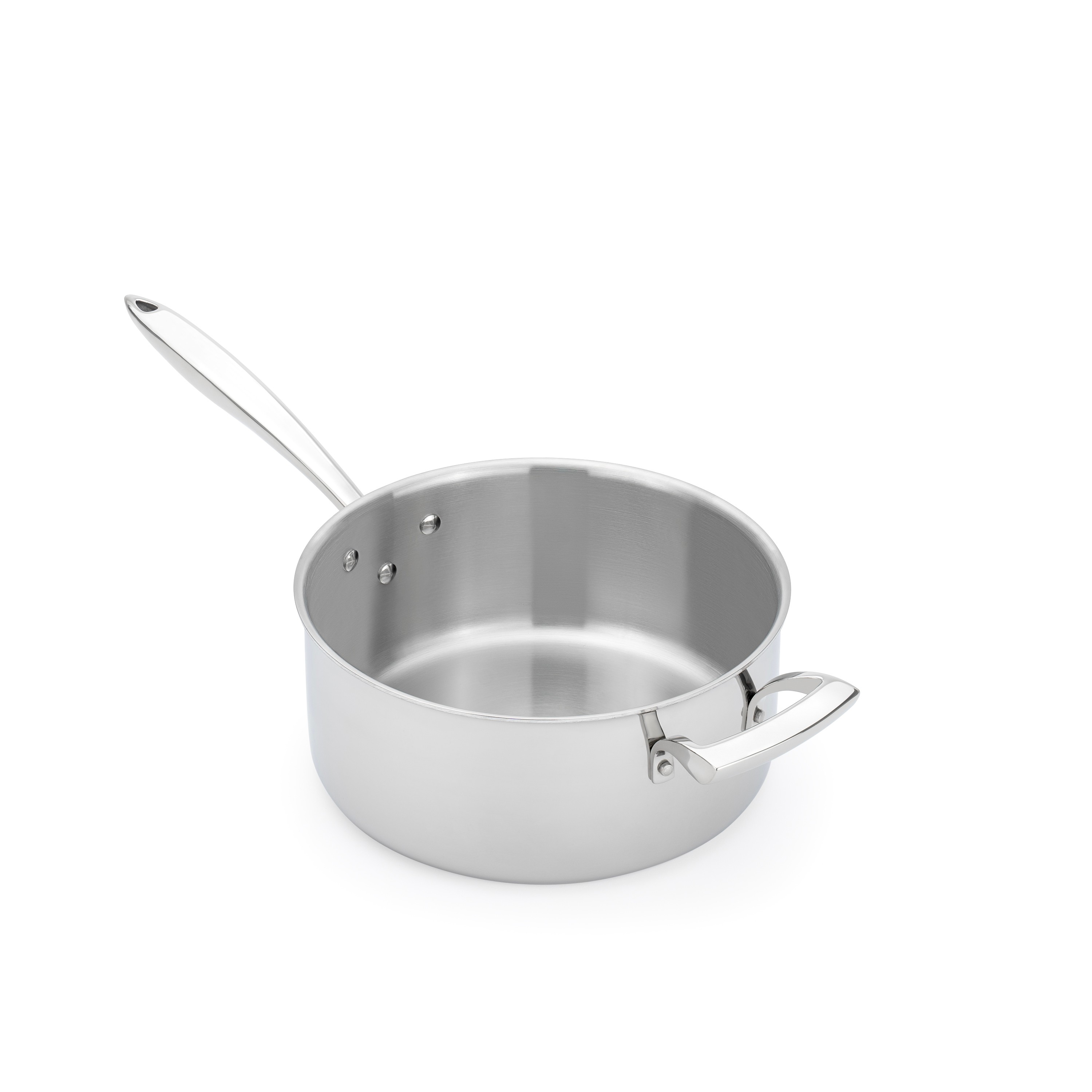 THERMALLOY Tri-ply Saute Pan, SS, 9.5"/24cm, 5qt/4.7L