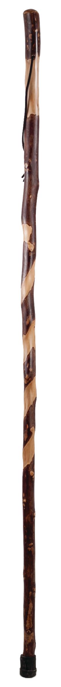 Brazos Twisted Sweet Gum Wood Walking Stick Hiking Trekking Pole, 55 Inches