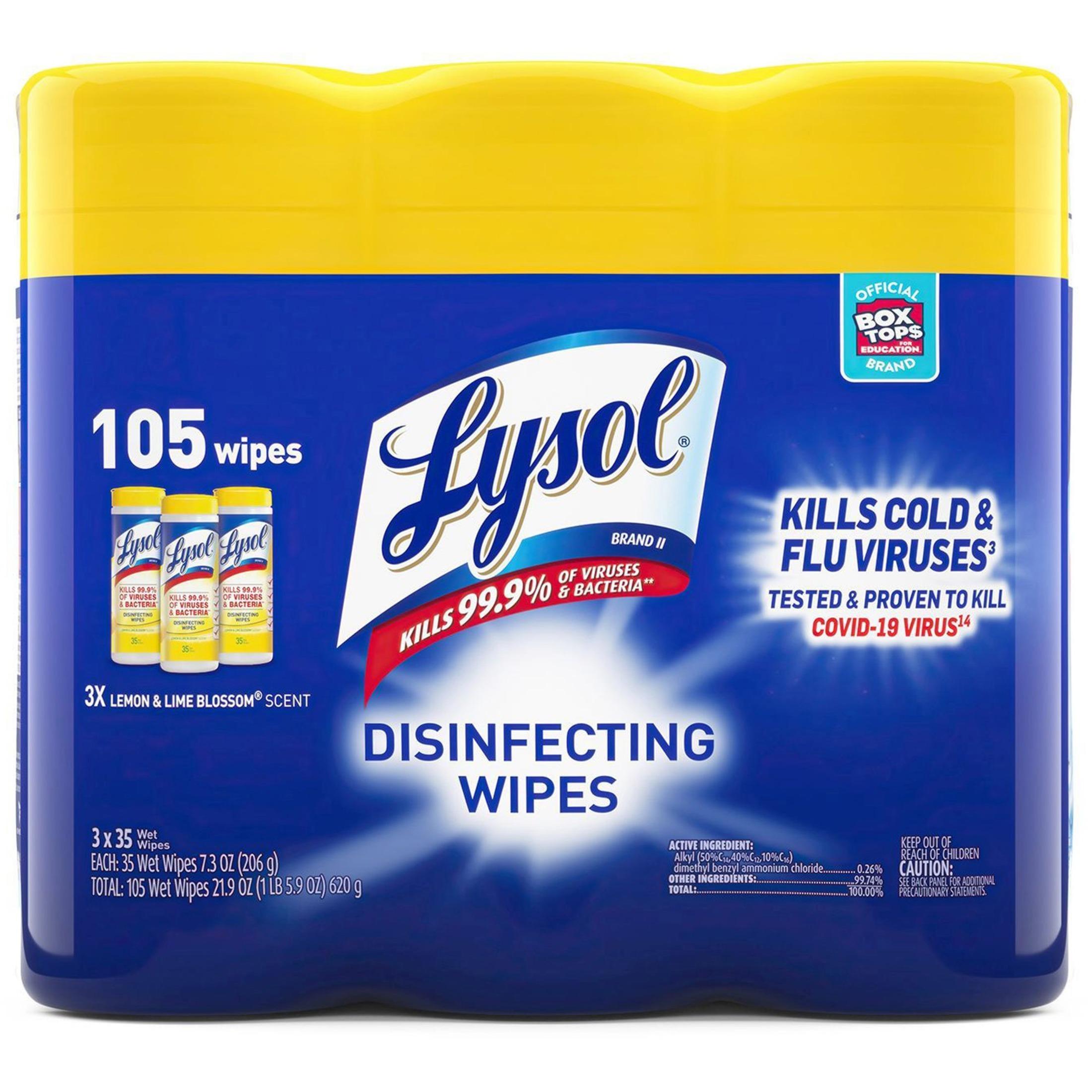 Lysol Disinfecting Wipes (Pack of 12)