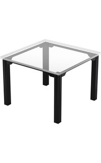 Four-Leg Dining Table Base Assembly, Chippendale Leg, Cove Apron, 48"x48"