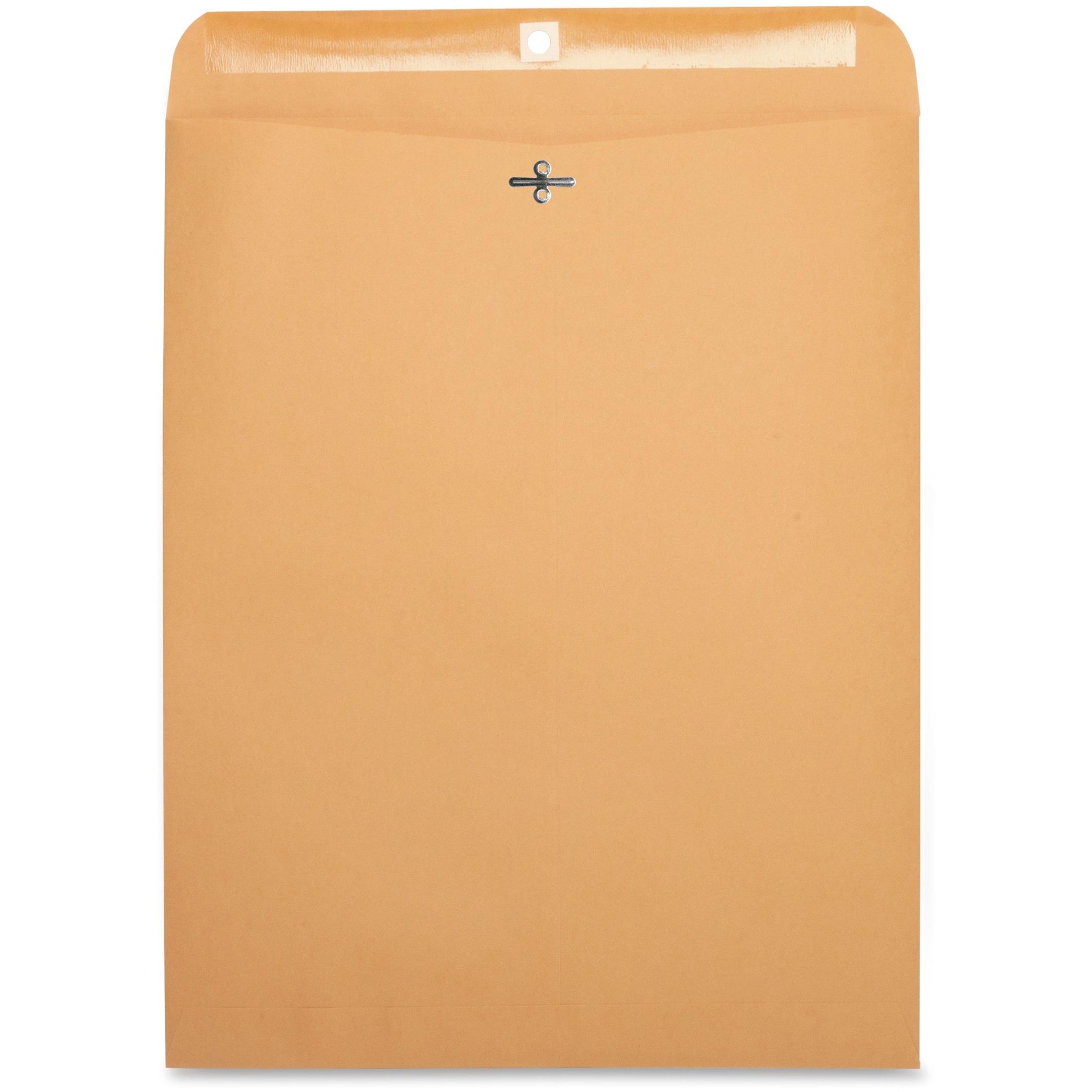 Clasp Envelopes,28 lb.,12"x15-1/2",100/BX,Brown Kraft