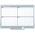 MasterVision® 4 Month Planner, 48x36, White/Silver