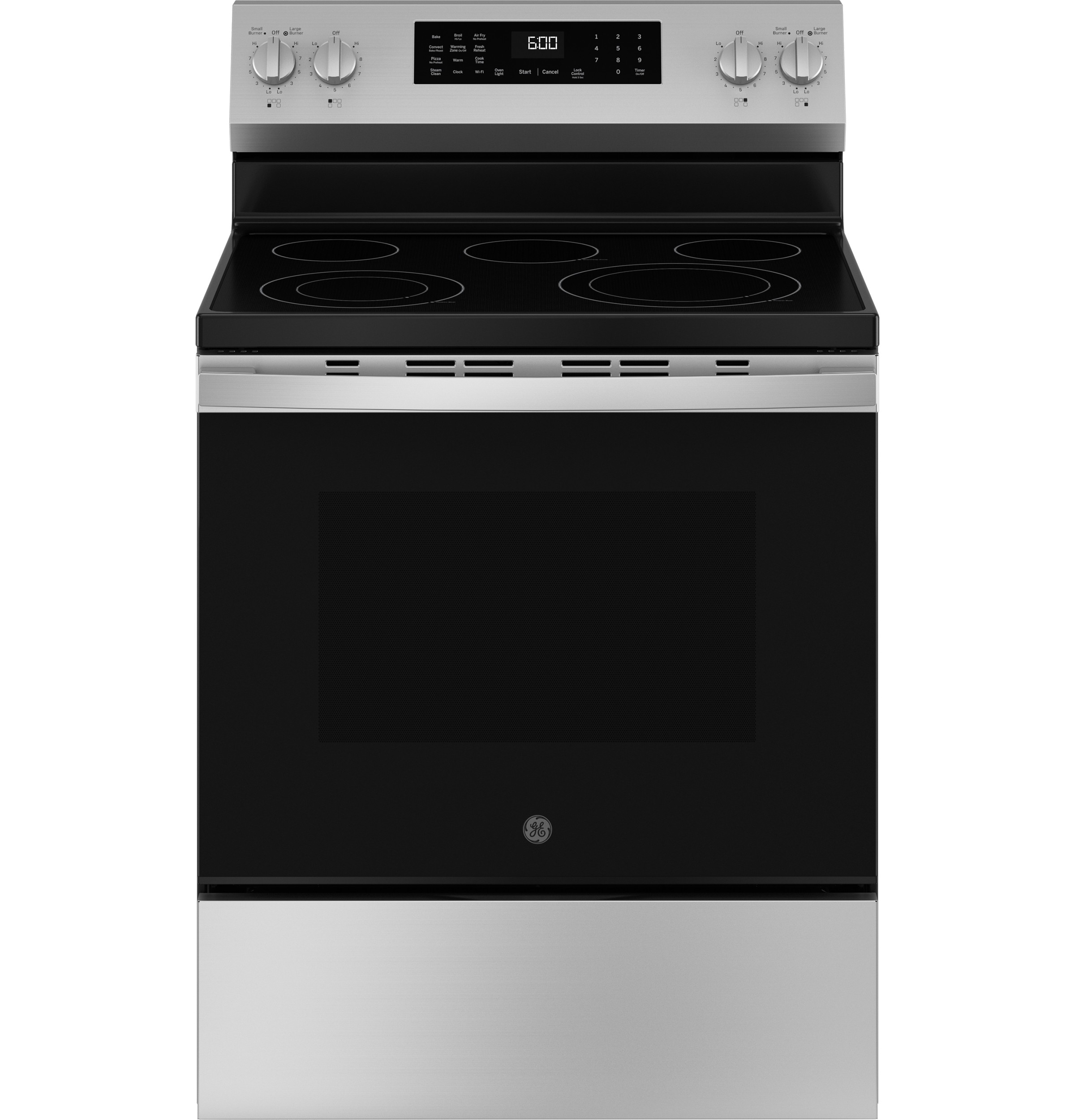 GE® 30" Smart Free-Standing Electric Convection Range, Stainless Steel