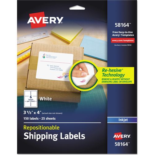 Avery Dennison Removable Multi Use Labels, White - 750 Labels