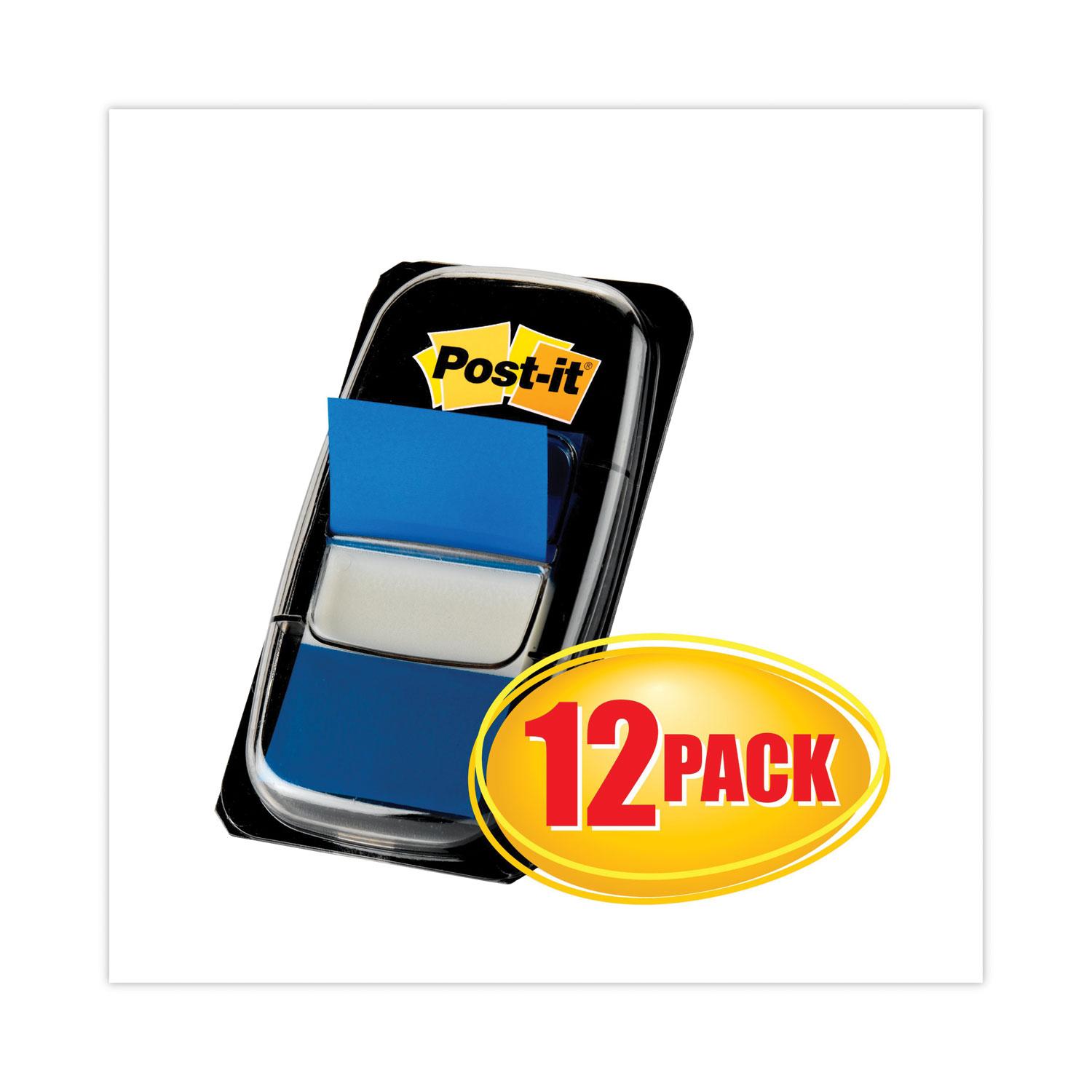 Universal® Page Flags, Blue, 50 Flags/Dispenser, 2 Dispensers/Pack ...
