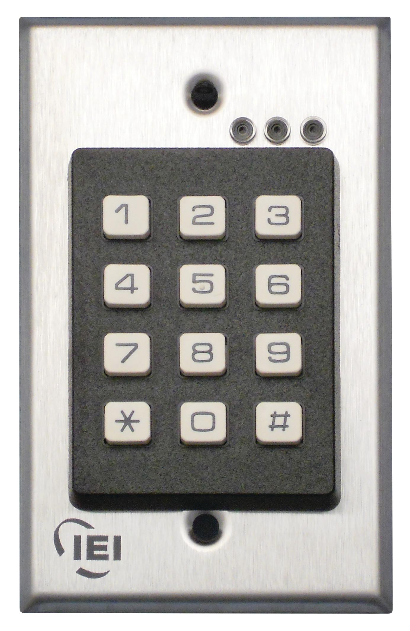 Flush mount 120 user Indoor/ Outdoor Single Relay Output Keypad (C9888 ...