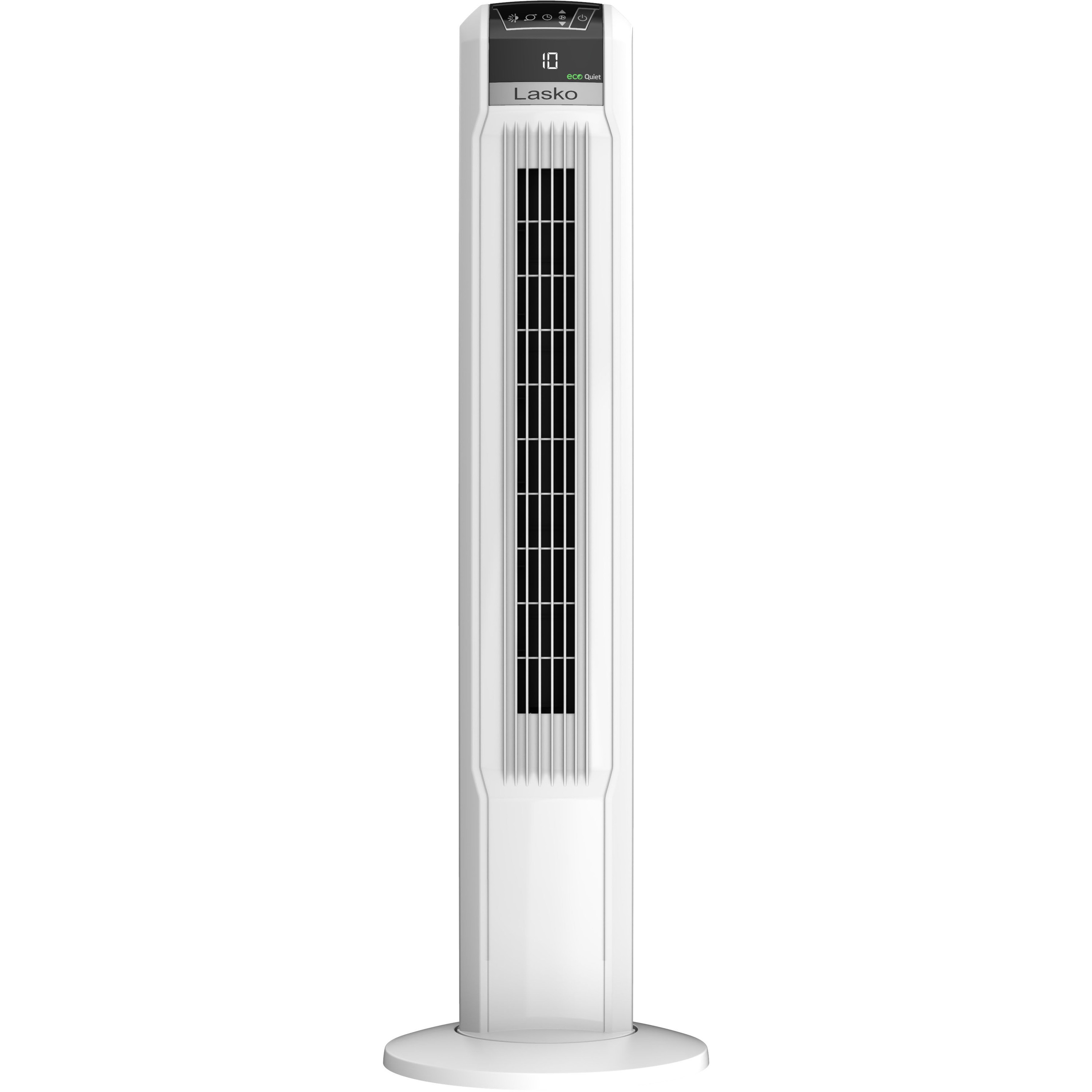 Lasko 42" EcoQuiet DC Motor Tower Fan, White