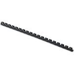 Fellowes® Plastic Comb Bindings, 1/4" Diameter, 20 Sheet Capacity, Black, 100 Combs/Pack